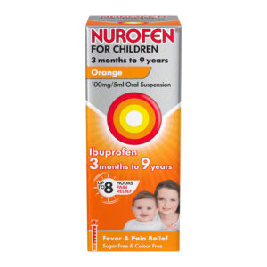 Buy Nurofen for Children 3+ Months Orange Flavour Oral Suspension - 100ml Online