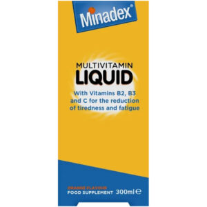 Buy Minadex Multivitamin Liquid Orange Flavour - 300ml Online