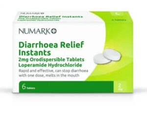 Buy Numark Diarrhoea Relief Instants 2mg Loperamide Hydrochloride - 6 Tablets Online