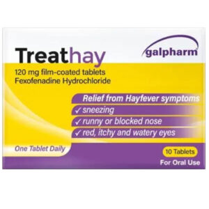 Buy Treathay 120mg Fexofenadine Tablets - 10 Tablets Online