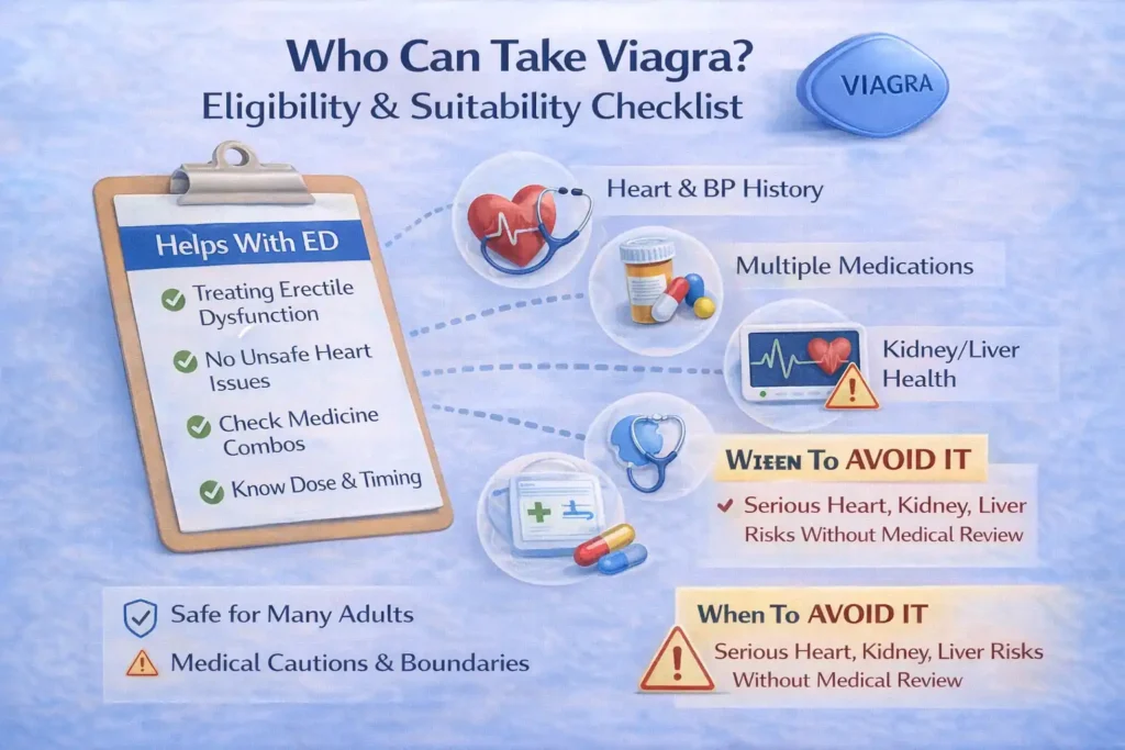 Who can take Viagra eligibility and safety checklist.